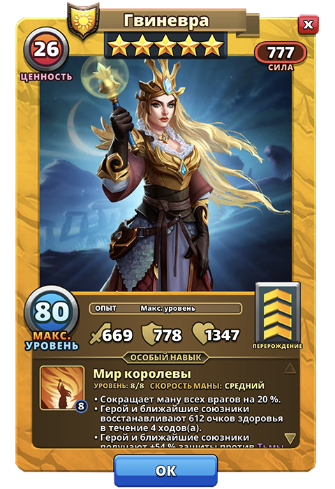 Гвиневра из игры Империи и Паззлы