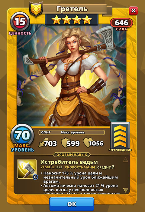 Гретель из игры Империя Пазлов