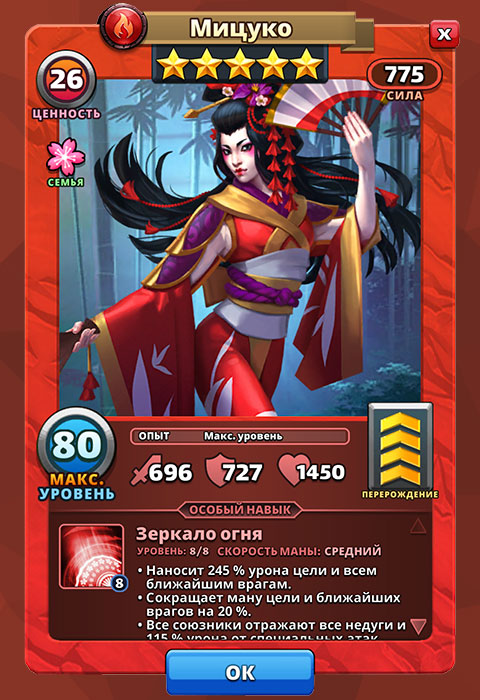 Мицуко из игры Империи и Паззлы