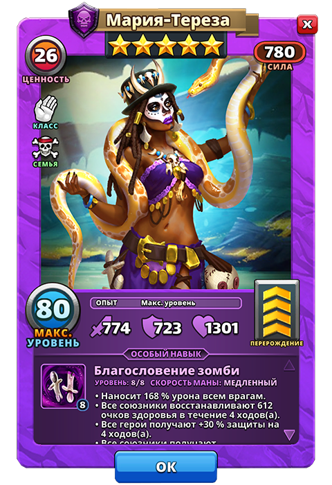 Мария-Тереза из игры Empires and Puzzles